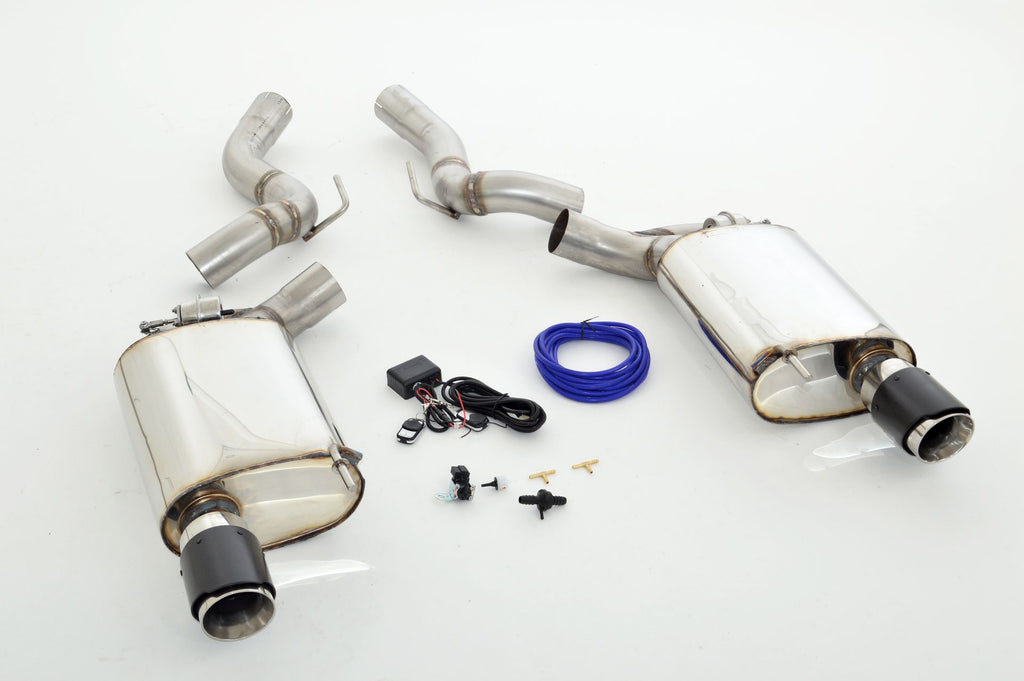 Friedrich Motorsport 76mm Duplex-Sportendschalldämpfer für mit Klappensteuerung (ab Bj. 2015)