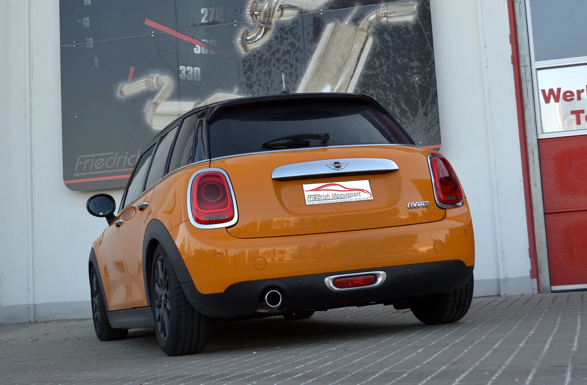 Friedrich Motorsport Sportendschalldämpfer für Mini F55 One First / One / Cooper 5-Türer (ab Bj. 07/2014)