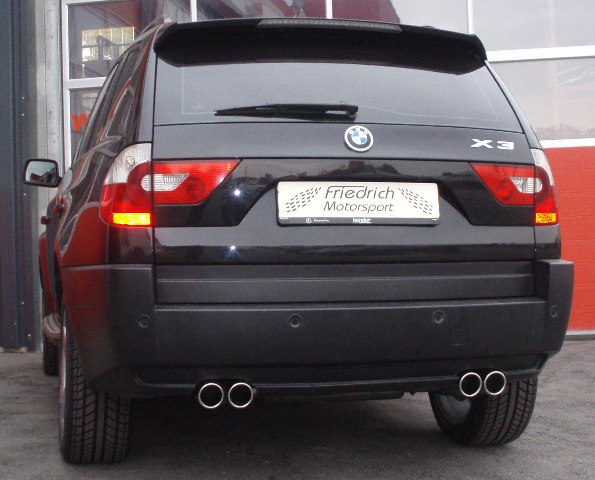 Friedrich Motorsport Duplex Sportendschalldämpfer für BMW X3 E83 (Bj. 2003-08/2006)