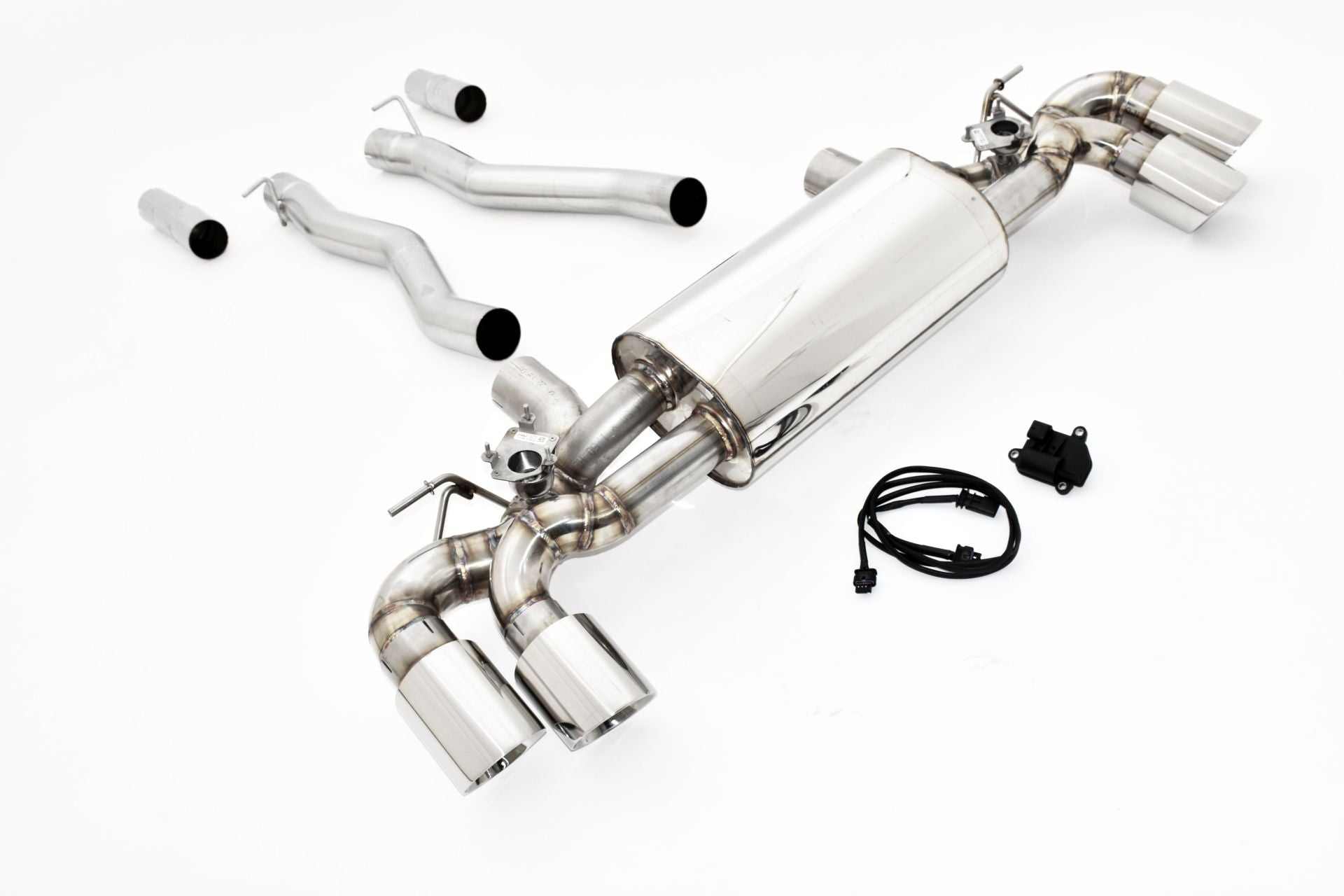 Friedrich Motorsport 76mm Duplex-Sportendschalldämpfer für BMW 8er G14/G15 Coupe/Cabrio (ab Bj. 11/2020-
840)