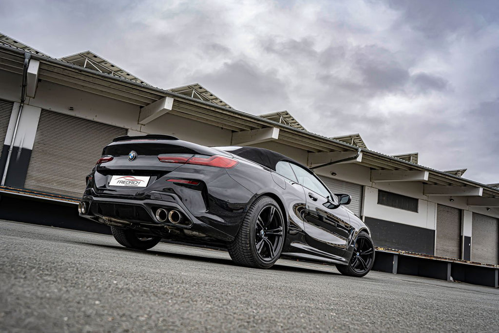 Friedrich Motorsport 76mm Duplex-Sportendschalldämpfer für BMW 8er G14/G15 Coupe/Cabrio (ab Bj. 11/2020-
840)