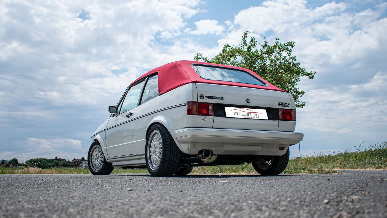 Friedrich Motorsport Sportendschalldämpfer für VW Golf I & Cabrio (Bj. 74-83)