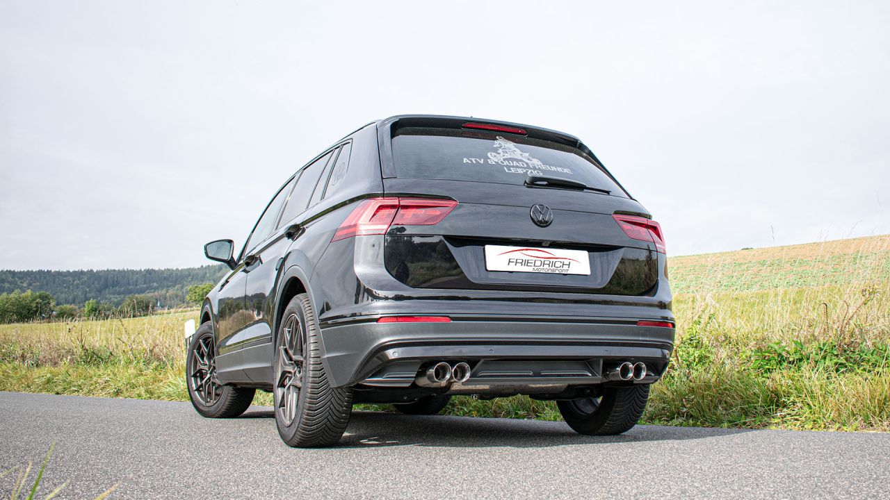 Friedrich Motorsport 76mm Duplex-Sportendschalldämpfer für VW Tiguan II (Bj. 12/2018-06/2020)