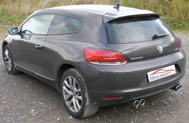 Friedrich Motorsport 76mm Duplex Sportendschalldämpfer für VW Scirocco III (Bj. 2008-04/2014)