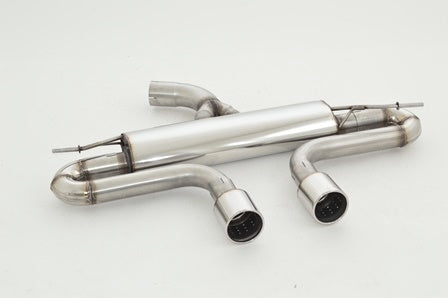 Friedrich Motorsport 3 Zoll (76mm) Duplex Sportendschalldämpfer für für Original R32 Heckschürze (Bj. 2004-2008)