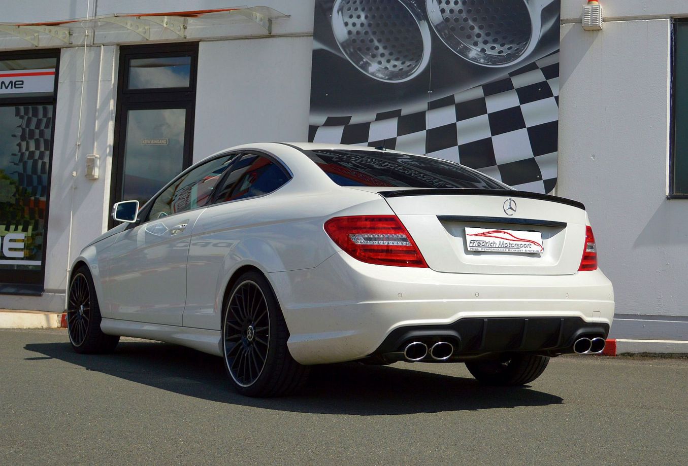 Friedrich Motorsport Duplex-Sportendschalldämpfer für Mercedes C/S/W204 C-Klasse (Bj. 03/2007-06/2015)