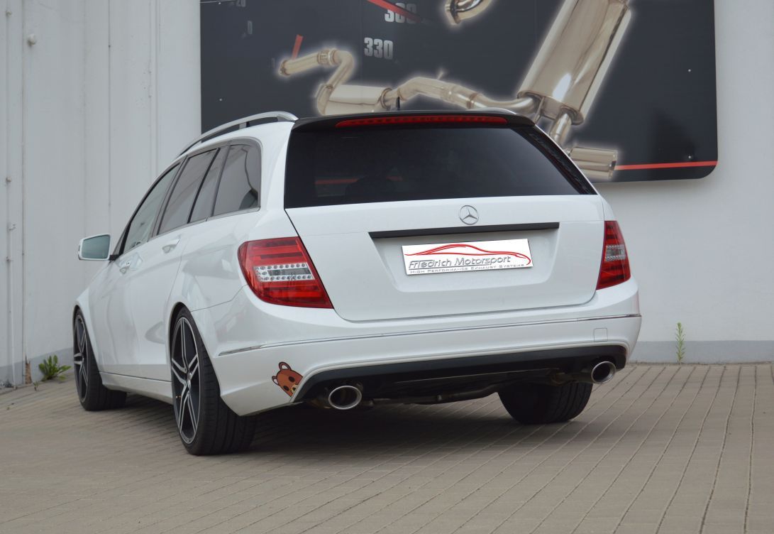 Friedrich Motorsport Duplex-Sportendschalldämpfer für Mercedes C/S/W204 C-Klasse (Bj. 03/2007-06/2015)