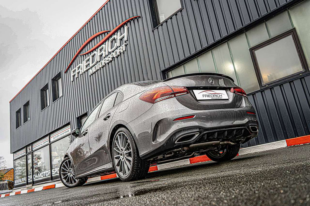 Friedrich Motorsport 76mm Duplex-Sportendschalldämpfer für Mercedes W177 A-Klasse Frontantrieb & 4MATIC (Bj. 05/2018-10/2022)