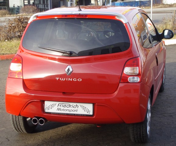 Friedrich Motorsport Sportendschalldämpfer für Renault Twingo II (Bj. 2007-2012)