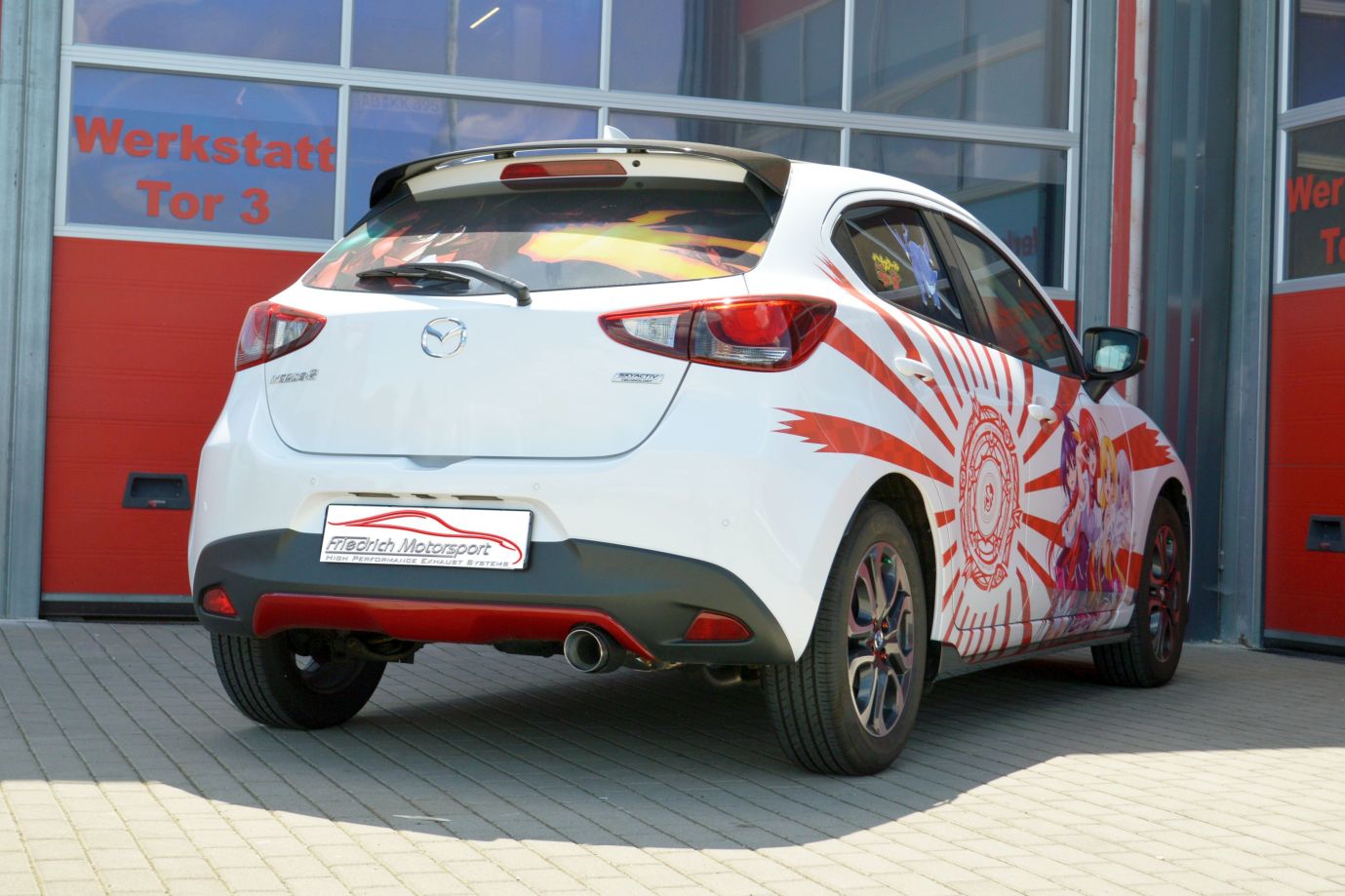 Friedrich Motorsport Sportendschalldämpfer für Mazda 2 DJ1 (ab Bj. 11/2014)
