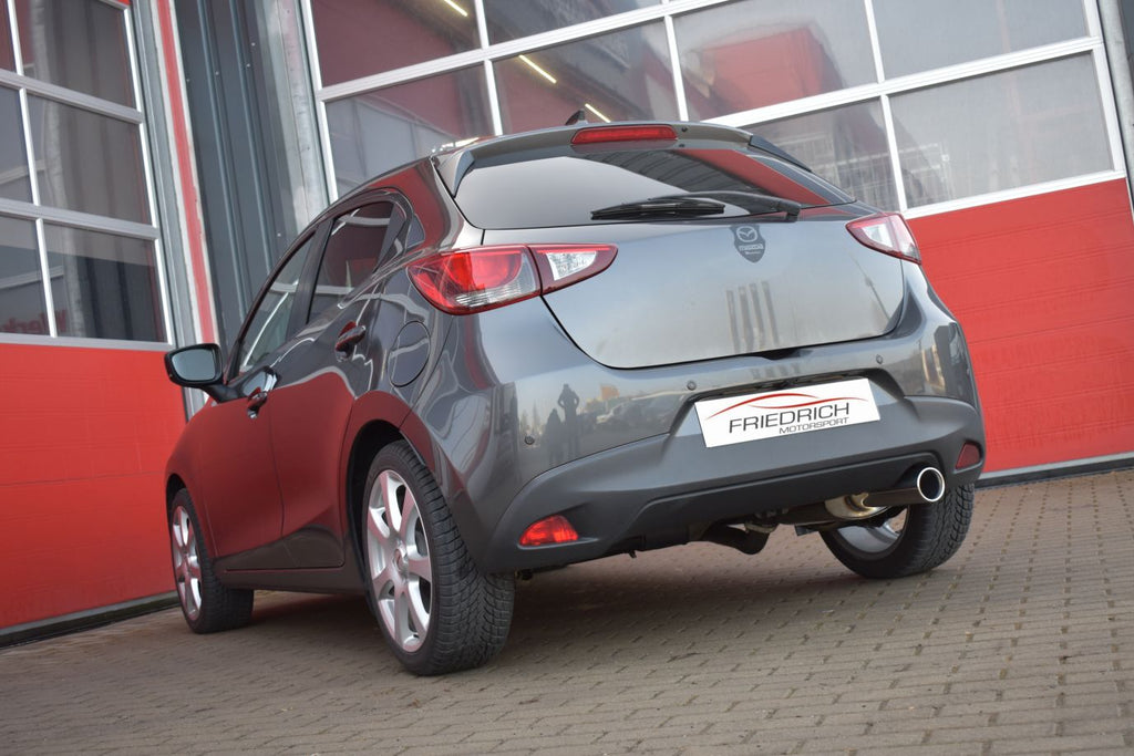 Friedrich Motorsport Sportendschalldämpfer für Mazda 2 DJ1 (ab Bj. 11/2014)