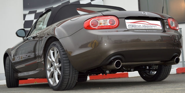 Friedrich Motorsport Duplex Sportendschalldämpfer für Mazda MX5 NC Roadster (ab Bj. 2006)