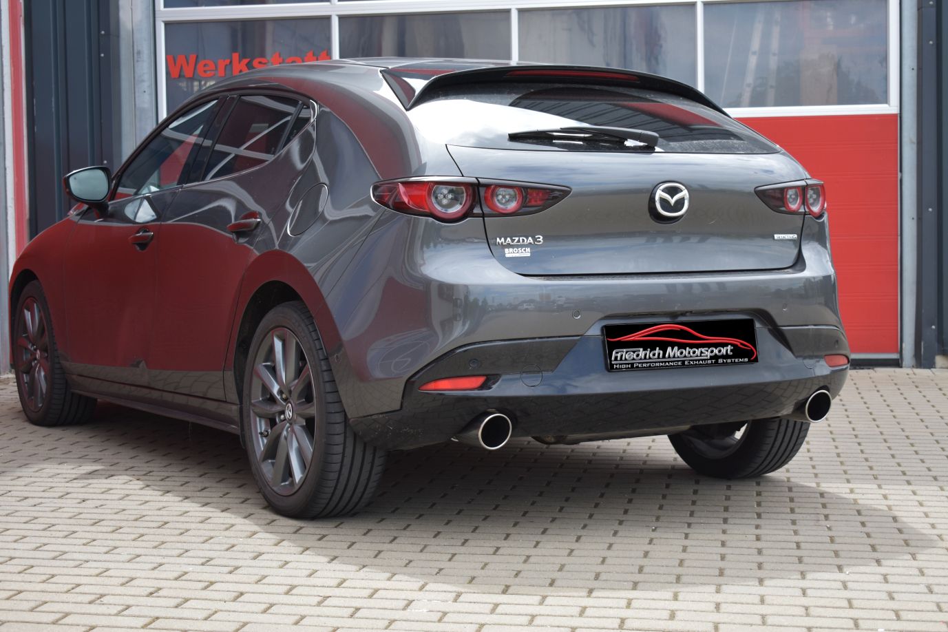 Friedrich Motorsport Duplex-Sportendschalldämpfer für Mazda 3 (BP) 5-Türer (ab Bj. 03/2019)