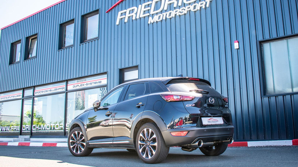 Friedrich Motorsport Duplex Sportendschalldämpfer für Mazda CX-3 Frontantrieb (ab Bj. 06/2015)
