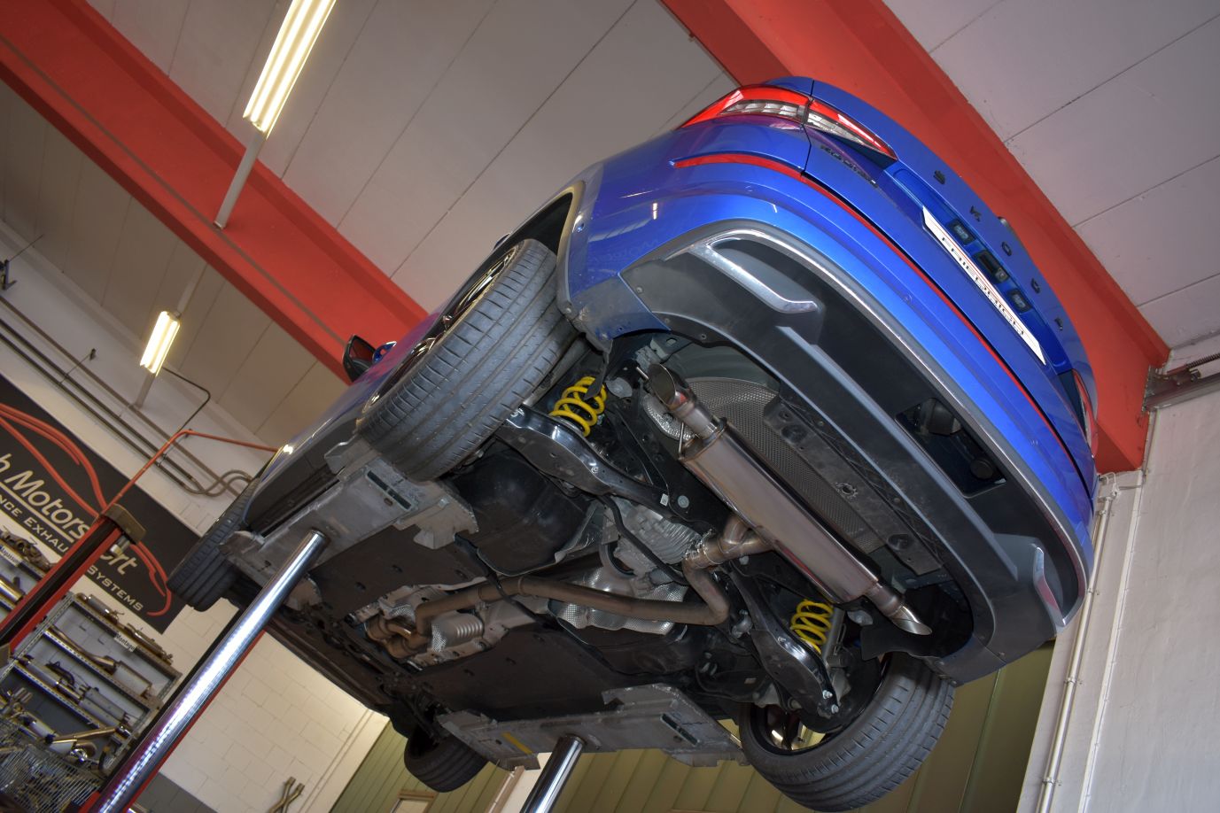 Friedrich Motorsport 76mm Duplex-Sportendschalldämpfer für Skoda Kodiaq NS Allrad (ab Bj. 01/2019)