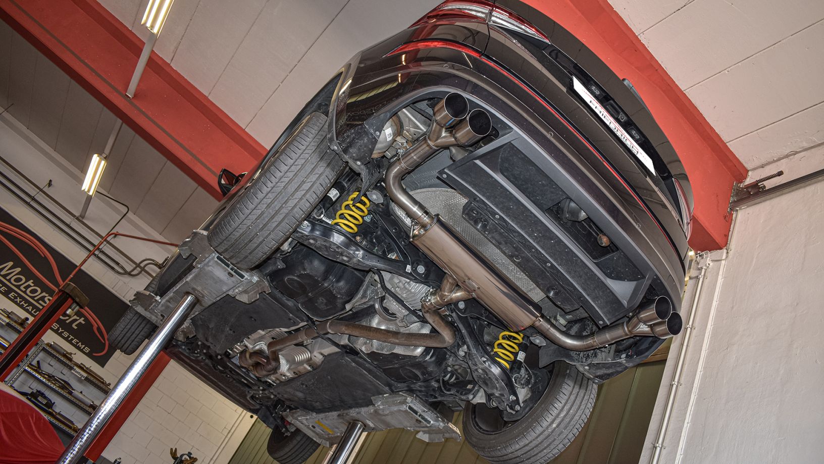 Friedrich Motorsport 76mm Duplex-Sportendschalldämpfer für Skoda Kodiaq RS NS Allrad (Bj. 06/2021-02/2023)