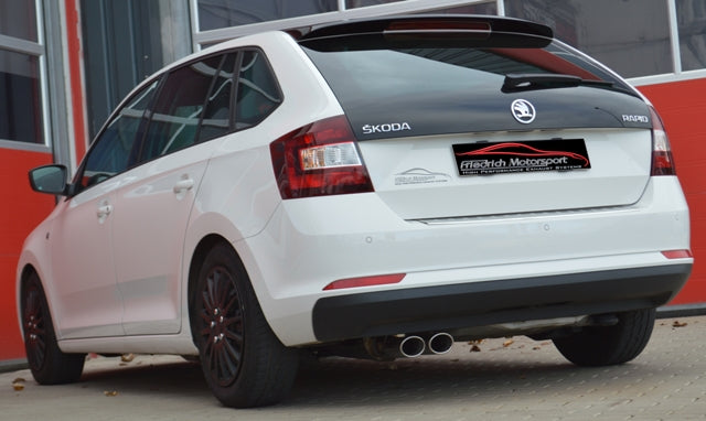Friedrich Motorsport Sportendschalldämpfer für Skoda Rapid Spaceback NH (Bj. 09/2013-04/2018)