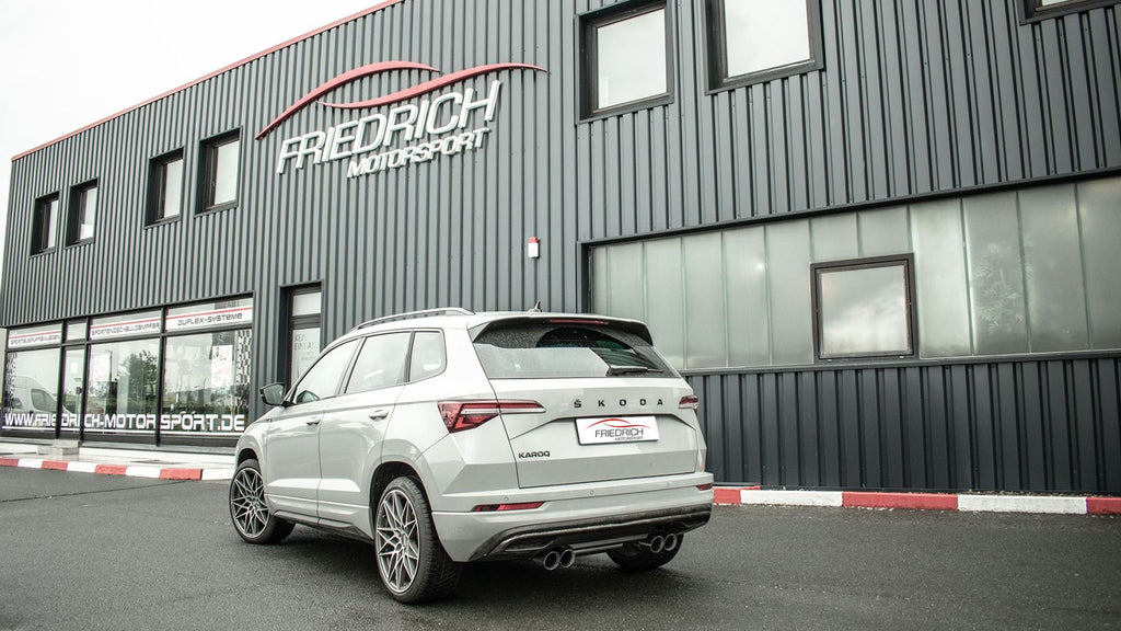 Friedrich Motorsport Duplex-Sportendschalldämpfer für Skoda Karoq NU Frontantrieb (ab Bj. 07/2017)
