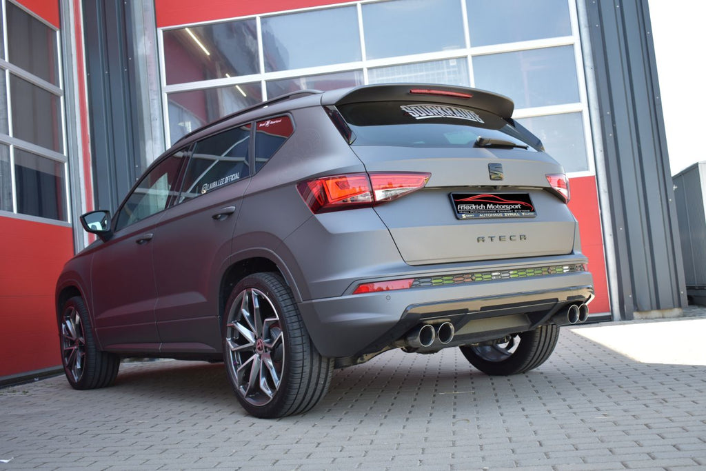 Friedrich Motorsport 76mm Duplex Sportendschalldämpfer für Seat Ateca Allrad inkl. FR (Bj. 07/2017-06/2020)