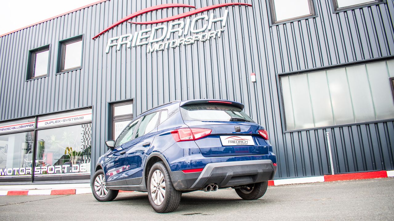 Friedrich Motorsport Sportendschalldämpfer für Seat Arona (KJ) Frontantrieb (Bj. 11/2017-11/2020)
