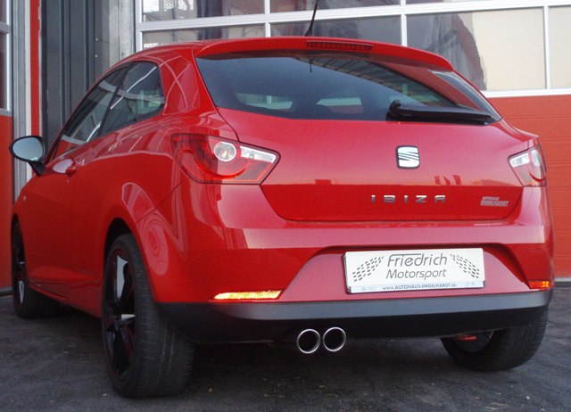 Friedrich Motorsport Sportendschalldämpfer für Seat Ibiza 6J (Bj. 03/2008-07/2015)