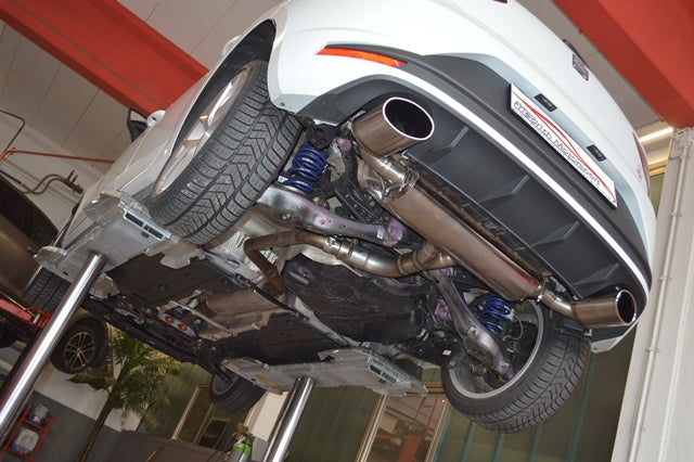 Friedrich Motorsport 3 Zoll (76mm) Duplex Sportendschalldämpfer für Seat Leon 5F Cupra (ab Bj. 2014)