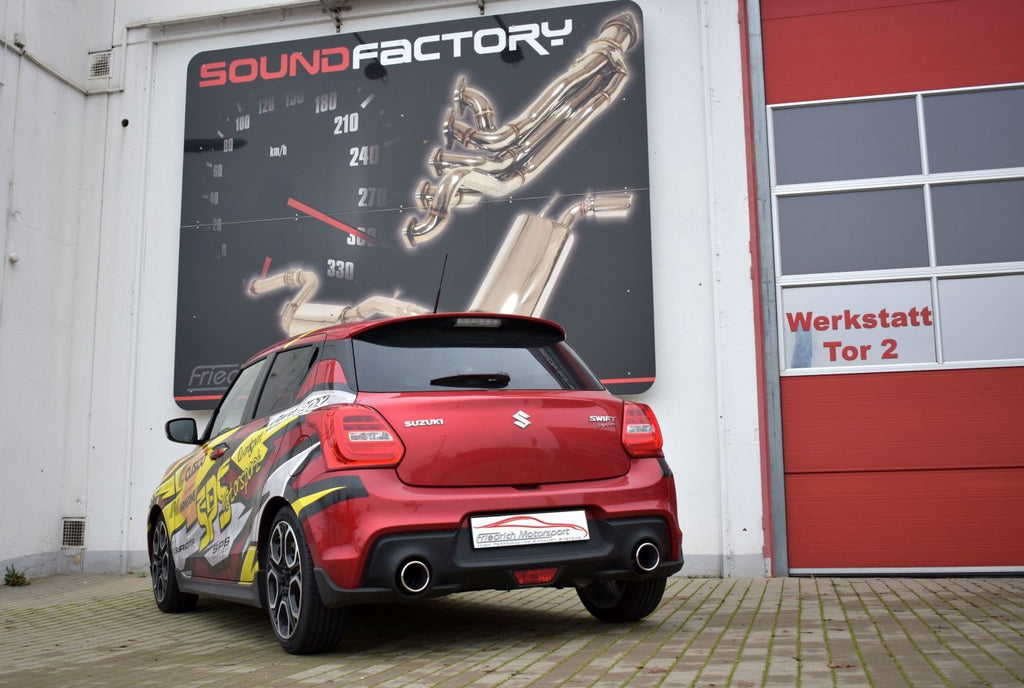 Friedrich Motorsport Duplex Sportendschalldämpfer für Suzuki Swift Sport (AZ/RZ) (ab Bj. 06/2018)