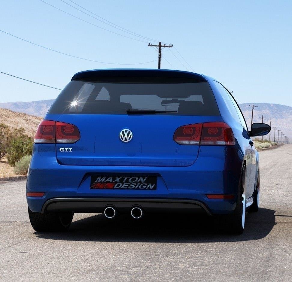Maxton Design Heckschürze passend für VW Golf V R32 Look passend für VW Golf VI GTI schwarz Hochglanz