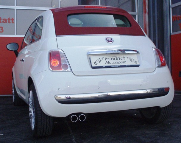 Friedrich Motorsport Sportendschalldämpfer für Fiat 500 C (ab Bj. 2009)