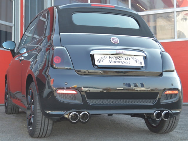 Friedrich Motorsport Duplex Sportendschalldämpfer für Fiat 500 C (ab Bj. 2009)