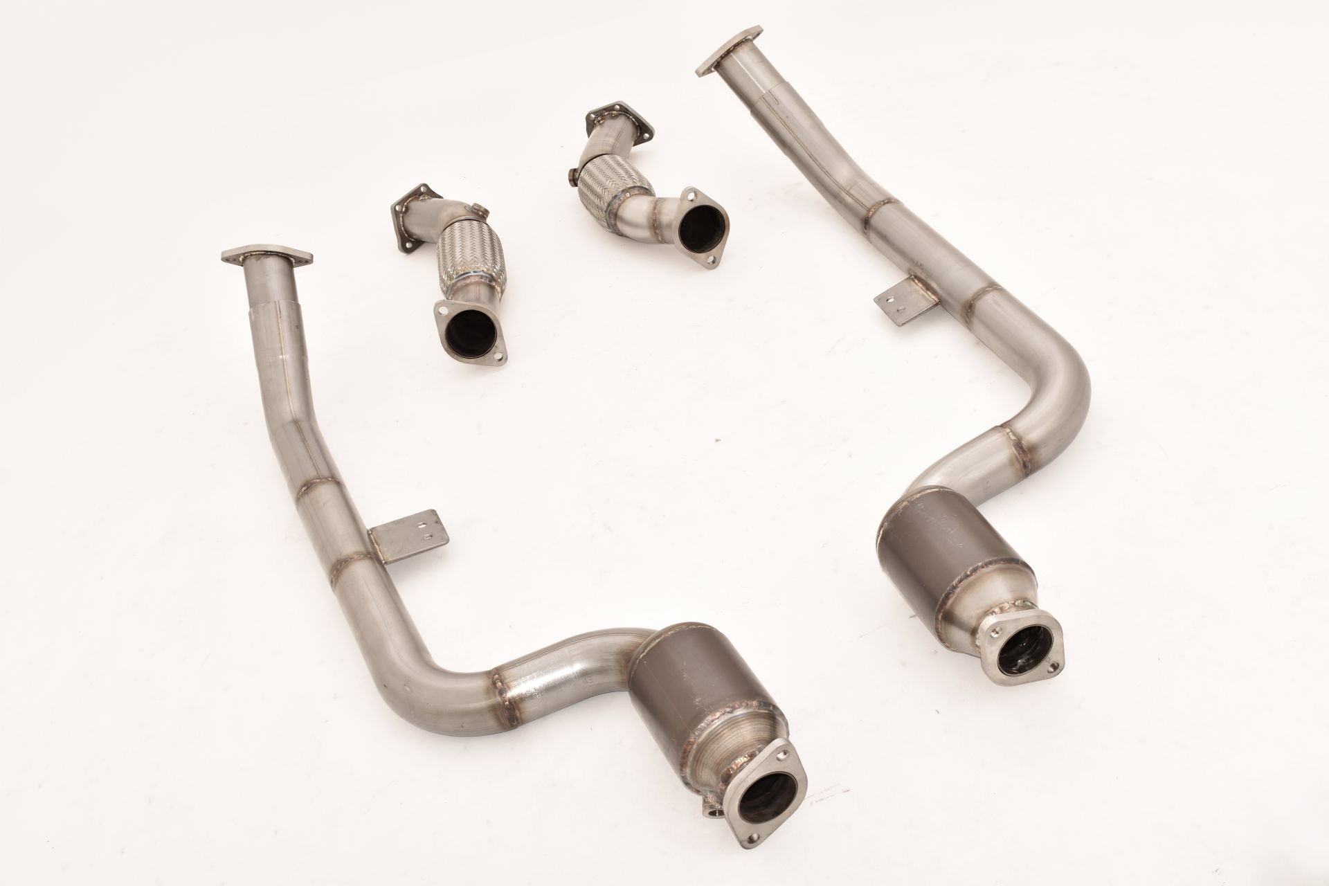 Friedrich Motorsport 2x70mm Downpipe mit 200 Zellen HJS Sport-Kat. für KIA Stinger (Bj. 10/2017-08/2018)