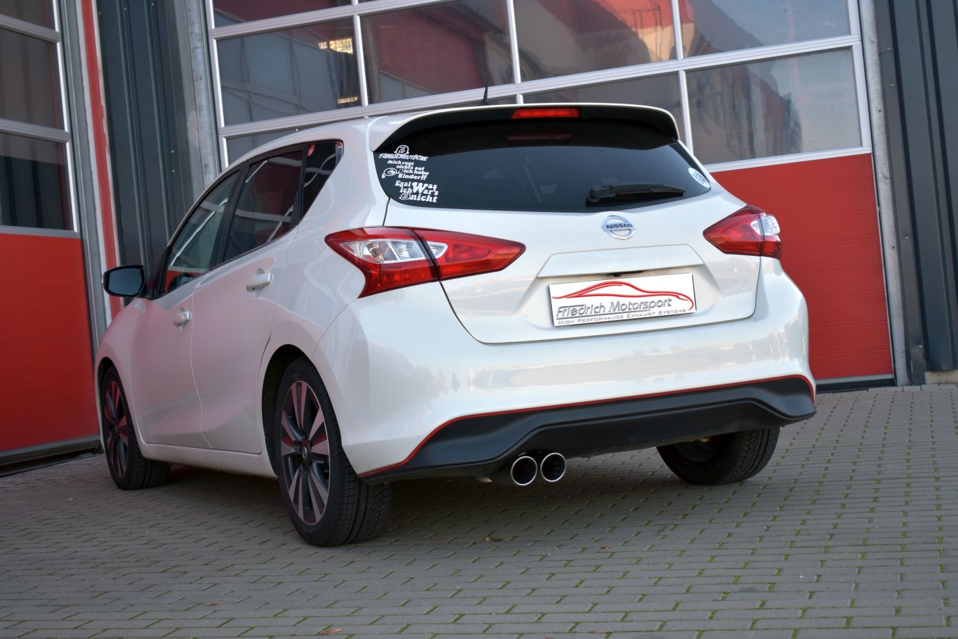 Friedrich Motorsport 76mm Anlage für Nissan Pulsar C13 (Bj. 10/2014-06/2018)