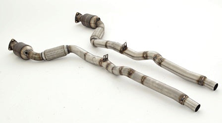 Friedrich Motorsport 2x63.5mm Downpipe mit 200 Zellen Sport-Kat. für ersetzt die Haupt-Kats. und die Vorschalldämpfer / Euro 5 tauglich (Bj. 05/2004-2011)