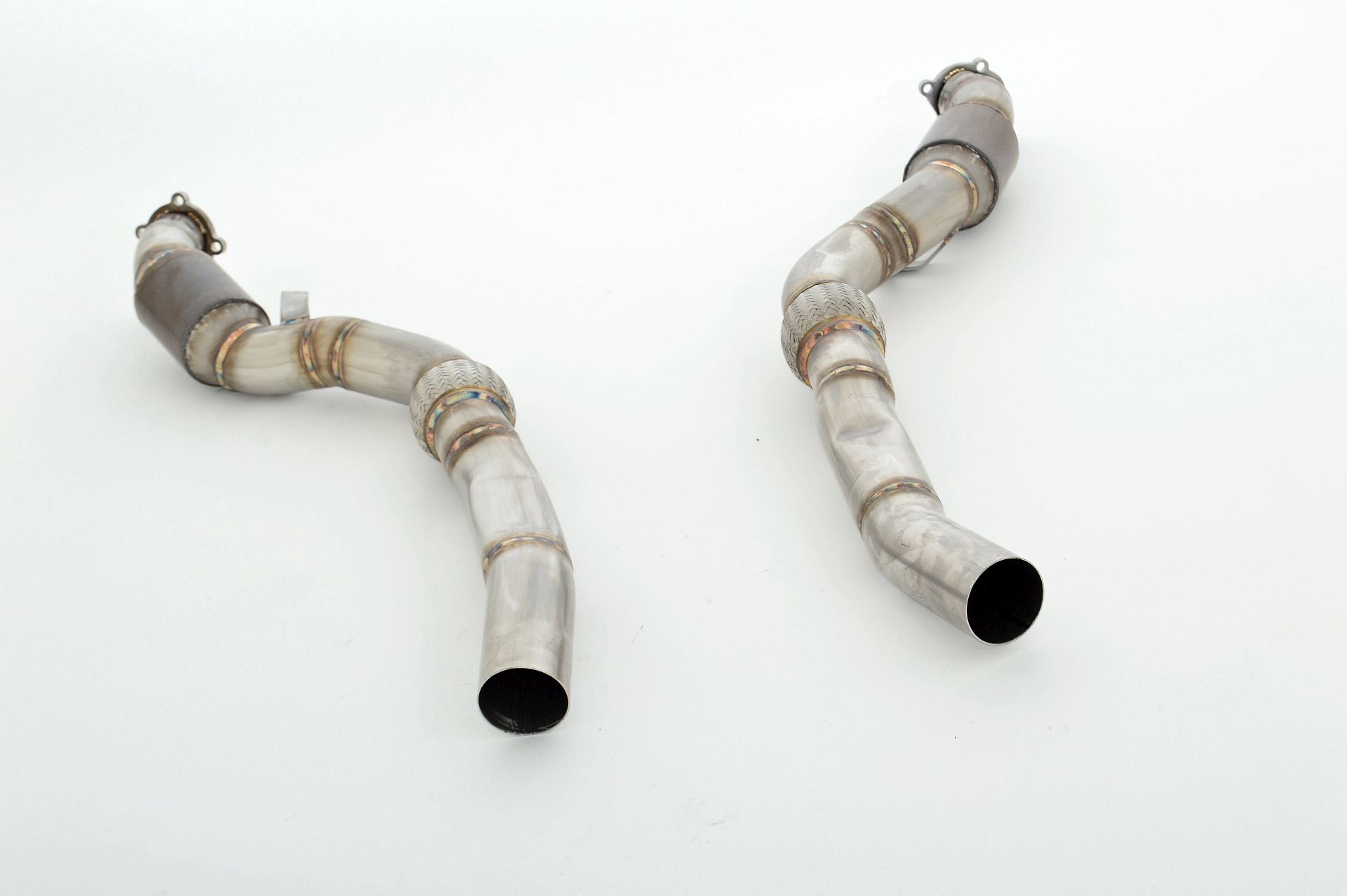 Friedrich Motorsport 2x76mm Downpipe mit 200 Zellen Sport-Kat. für Audi RS6 4F Quattro (Bj. 01/2008-12/2010)