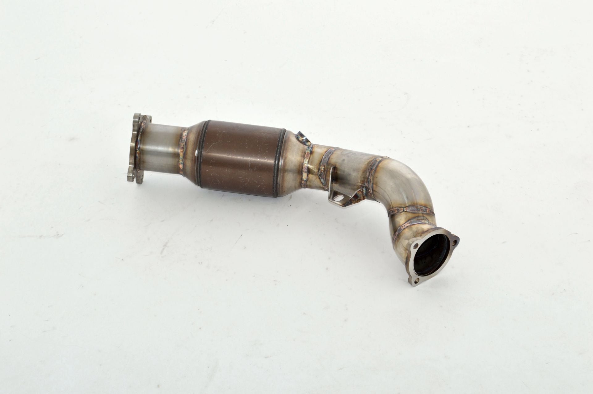 Friedrich Motorsport 76mm Downpipe mit 200 Zellen HJS Sport-Kat. für Audi A4 B8 (8K) Allroad Quattro (Bj. 09/2007-05/2015)