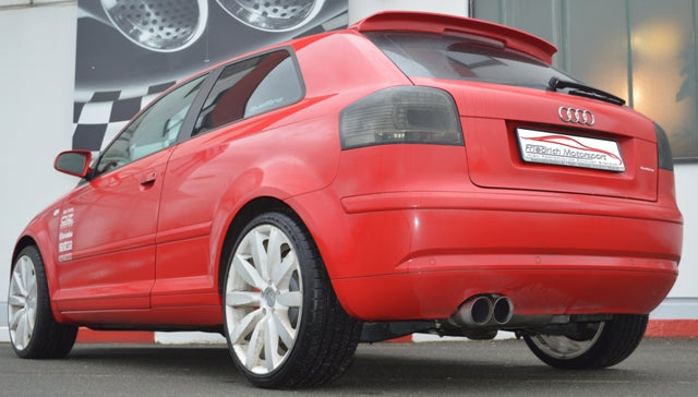 Friedrich Motorsport 76mm Anlage mit Klappensteuerung für Audi A3 8P Quattro (Bj. 2003-2009)
