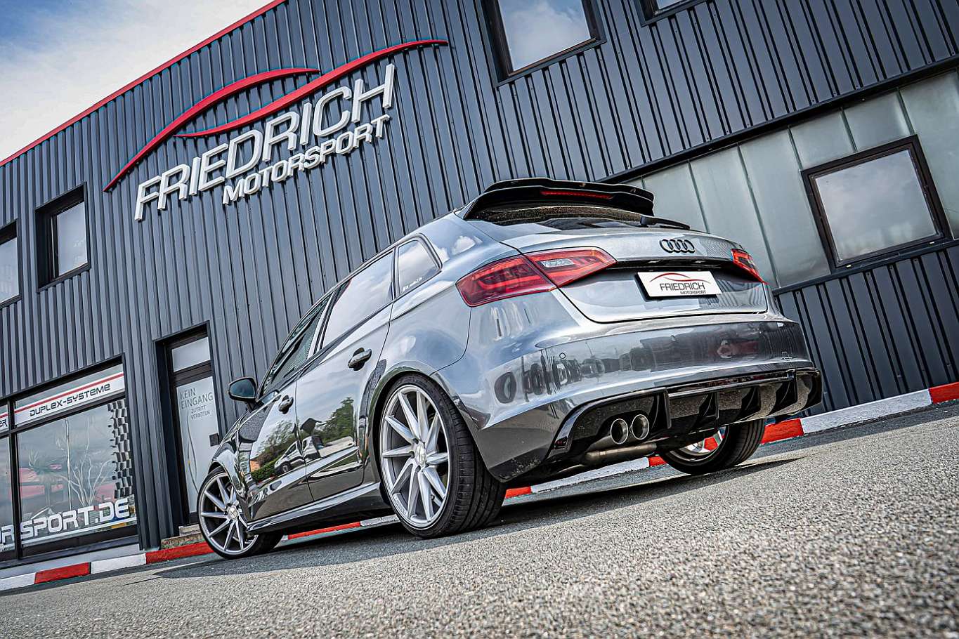 Friedrich Motorsport 76mm Anlage für Audi A3 8V Sportback Frontantrieb (Bj. 08/2012-08/2018)