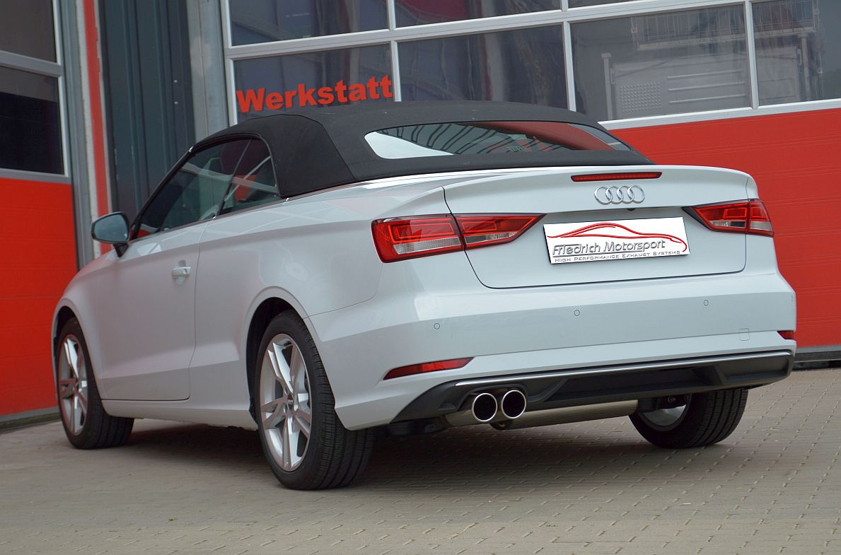 Friedrich Motorsport Gr.A Anlage für Audi A3 8V Cabrio Frontantrieb (Bj. 01/2014-08/2018)