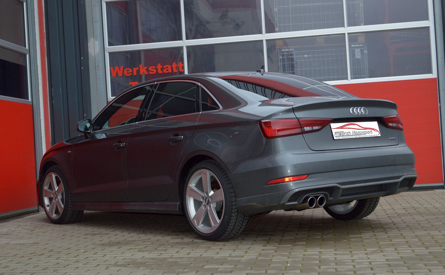 Friedrich Motorsport 76mm Anlage für Audi A3 8V Limousine Quattro (Bj. 2013-08/2018)