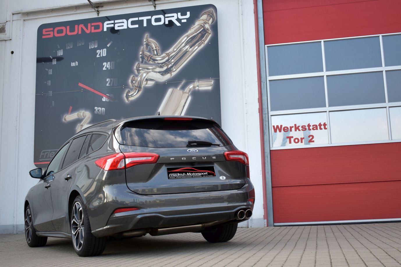 Friedrich Motorsport Gruppe A Anlage für Ford Focus IV Turnier DEH (ab Bj. 09/2018)