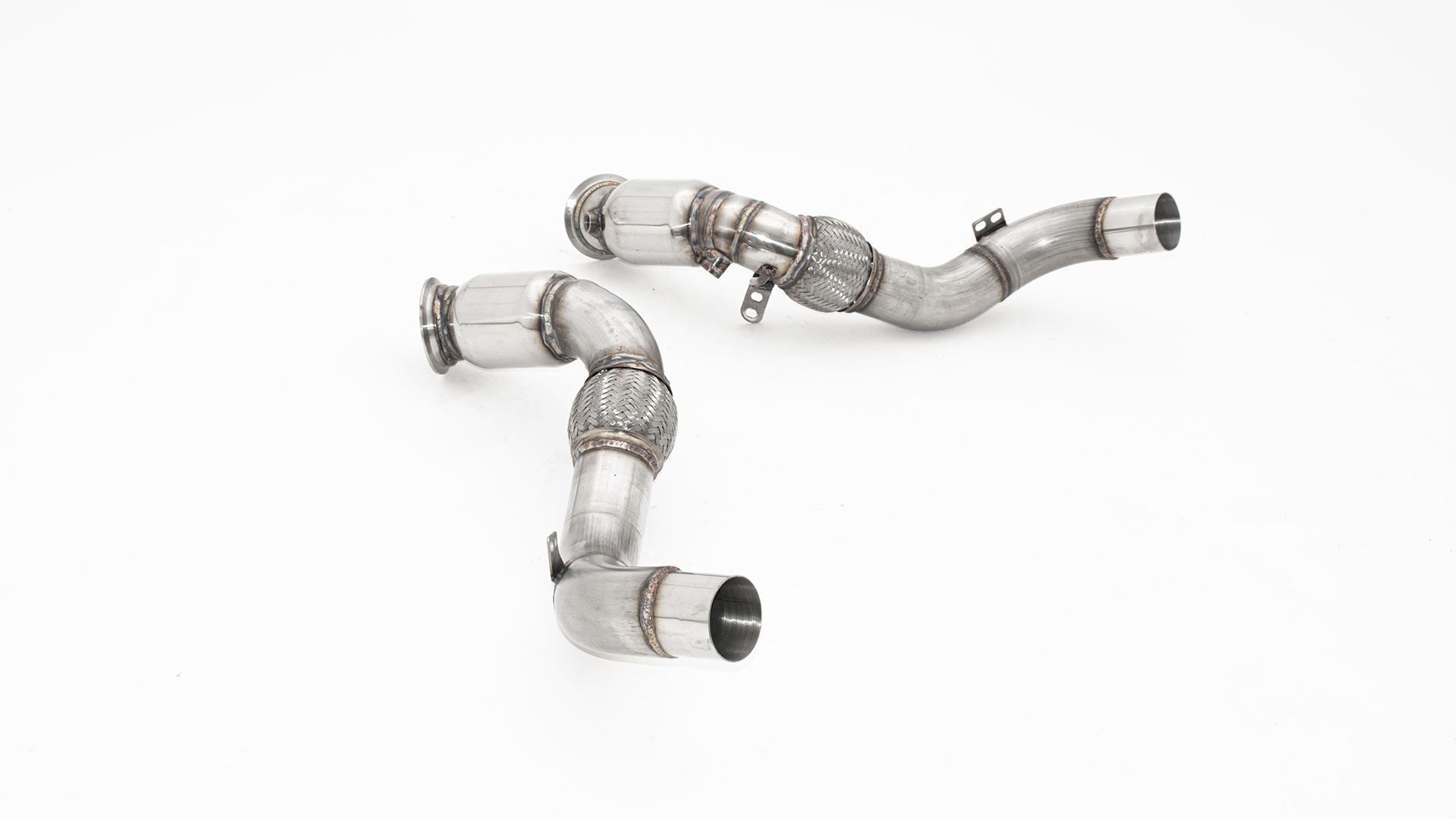 Friedrich Motorsport 2x 76mm Downpipe mit 200 Zellen Sport-Kat.