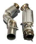Friedrich Motorsport 2x80>>>65mm Downpipe mit 200 Zellen HJS Sport-Kat. für BMW 2er F87 (ab Bj. 09/2018)