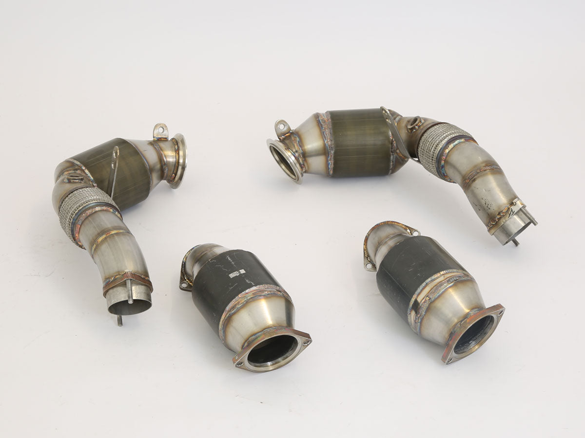 Friedrich Motorsport 2x76mm Downpipe mit 200 Zellen Motorsport-Kat. für BMW M5 F90 Limousine Competition CS (Bj. 03/2021-01/2022)