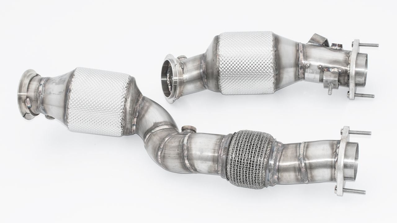 Friedrich Motorsport 2x76mm Downpipe mit 200 Zellen Motorsport-Kat. für BMW M2 G87 Coupe (ab Bj. 04/2023)