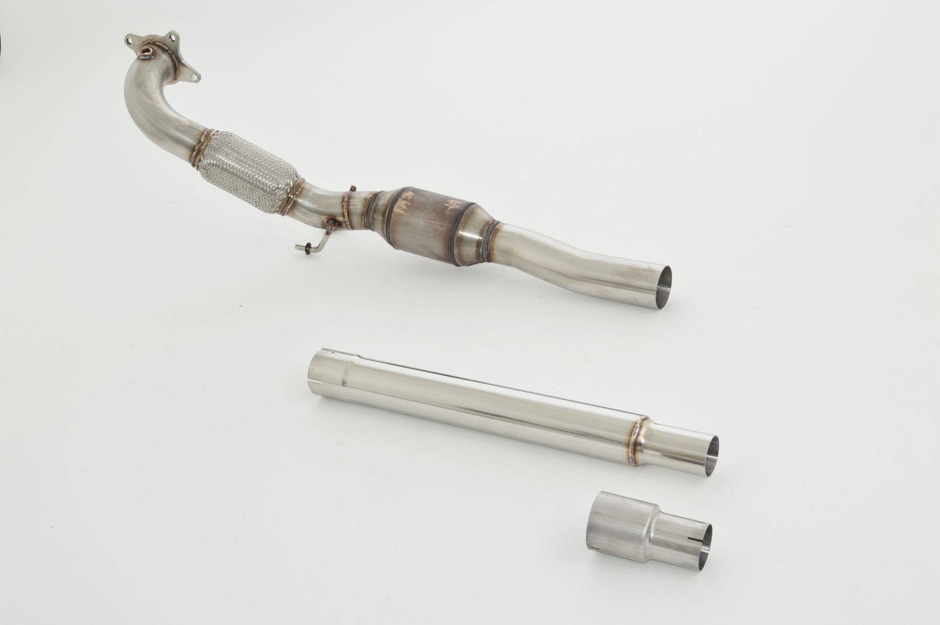 Friedrich Motorsport 76mm Downpipe mit 200 Zellen Sport-Kat. für VW Scirocco III R (ab Bj. 05/2014)