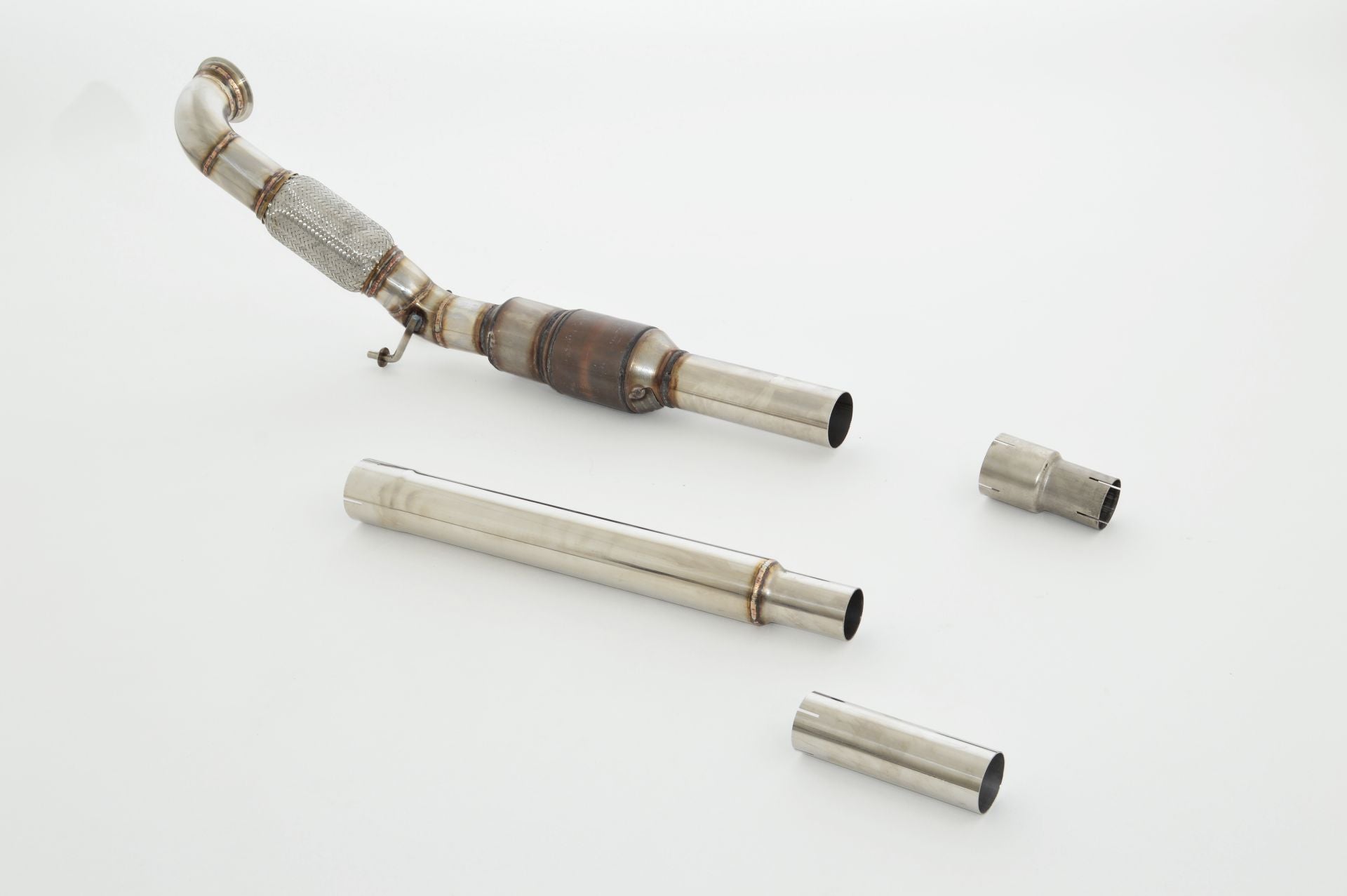 Friedrich Motorsport 76mm Downpipe mit 200 Zellen HJS Sport-Kat. für VW Beetle 5C & Cabrio (Bj. 05/2013-11/2014)