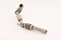 Friedrich Motorsport 76mm Downpipe mit 200 Zellen Sport-Kat. für ersetzt den Original-Kat. / mit 200 Zellen HJS Vor-Kat. und 100 Zellen HJS Haupt-Kat. / Euro 6 tauglich (ab Bj. 06/2017)