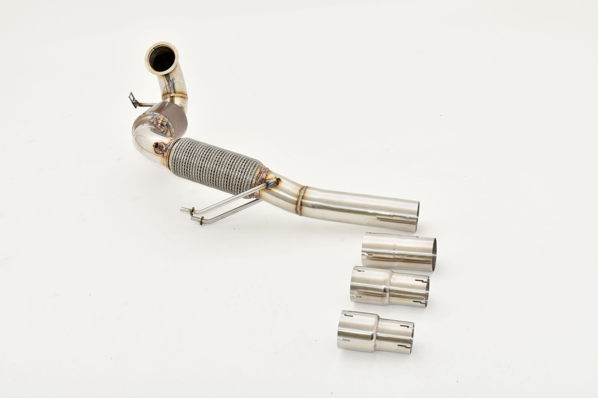 Friedrich Motorsport 76mm Downpipe mit 200 Zellen Sport-Kat. für VW Golf VII GTI Performance & TCR (Bj. 12/2018-12/2019)