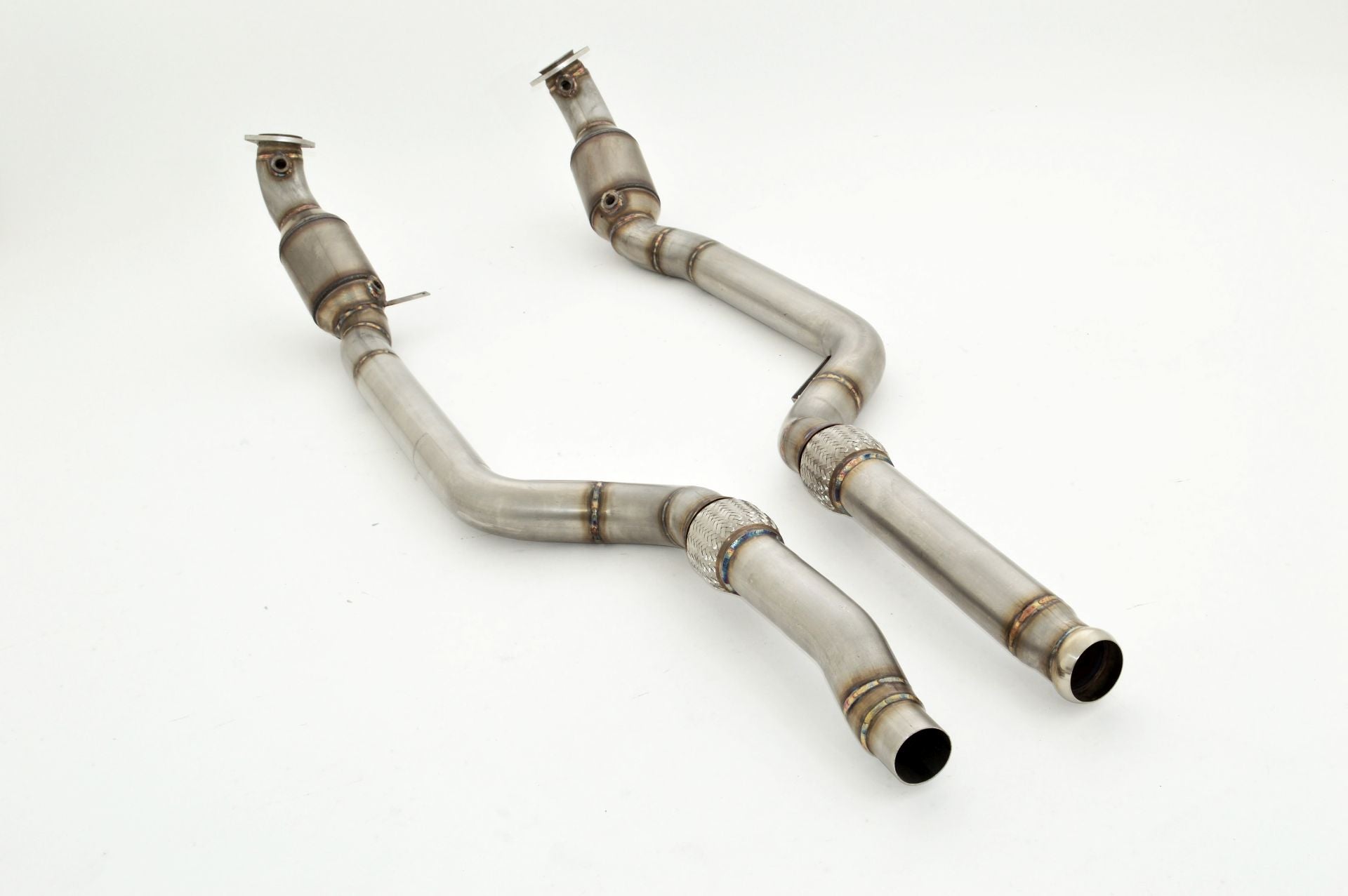 Friedrich Motorsport 2x 76mm Downpipe-Unterteil für mit 200 Zellen Sport-Kat. (ab Bj. 06/2013 - 5)