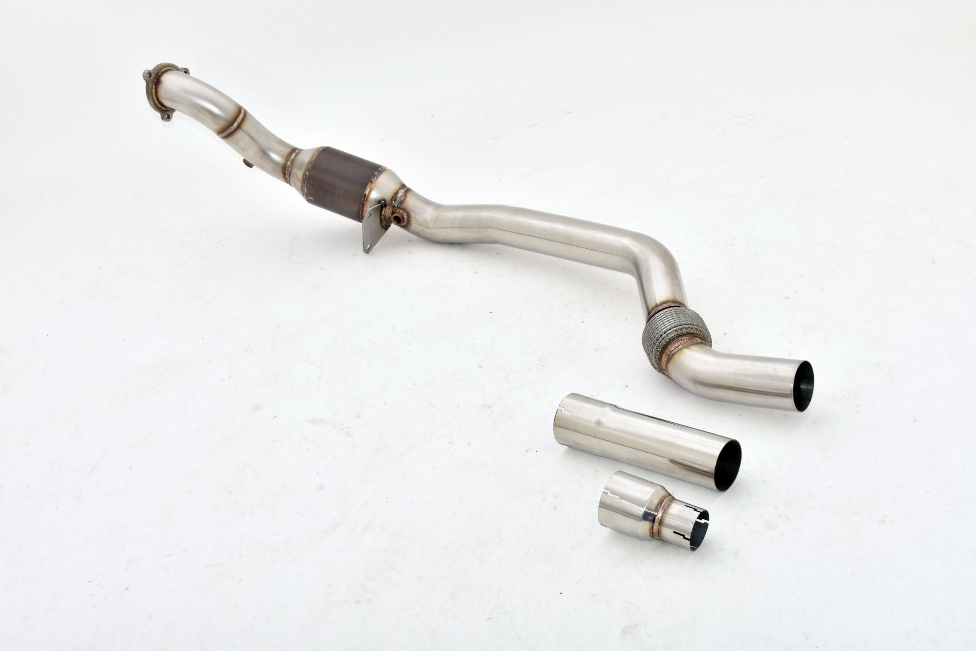 Friedrich Motorsport 76mm Downpipe mit 200 Zellen Sport-Kat. für Mercedes R172 SLK (Bj. 03/2011-04/2015)